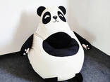 Кресло груша панда из велюра мультяшка - фото 1
