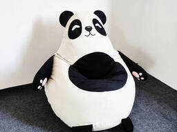 Кресло груша панда из велюра мультяшка