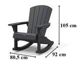 Кресло - качалка Keter Rocking Adirondack - фото 1