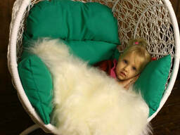 Кресло кокон подвесной детский гамак из ротанга