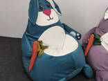 Кресло мешок груша кролик с морковкой - фото 2