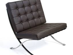 Кресло мягкое дизайнерское Барселона, черное. Киев Диза