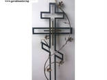 Кресты ритуальные надгробные, Металлические кованые кресты