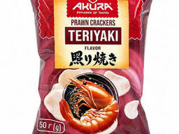Креветочные чипсы со вкусом терияки Akura, 50 г