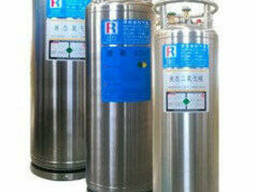 Криоцилиндр на 200 литров для хранения жидкого кислорода. ..