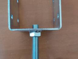 Кронштейн опора регульована 100х100х100х80х4 дерев'яного бруса