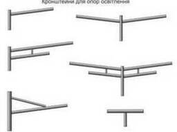 Кронштейны для светильников РКУ, ЖКУ, опоры, столбы освещения