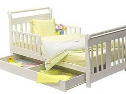 Кровать детская Лия кроватка от года белая деревянная новая