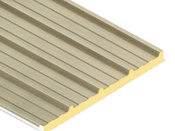 Кровельные сэндвич-панели С 5 ВОЛНАМИ