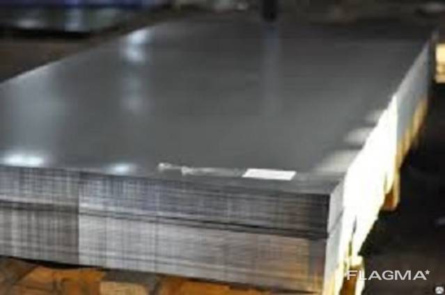 Лист стальной нержавейка, 304 0,8 мм (1,0х2,0) BA PVC