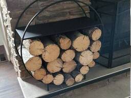 Кругла дизайнерська дровниця в стилі LOFT