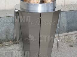 Круглый гриль-мангал на древесных углях - изготовление под заказ