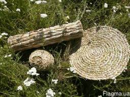 Круглый коврик из аира Сидушка