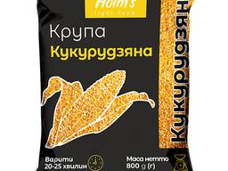 Крупа кукурузная ТМ «Holm’s» — полипропиленовая упаковка 800 г