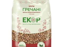 Крупи гречані фасовані 0,9кг ТМ ЕКОР від виробника