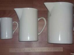 Кружка с носиком фарфоровая лабораторная