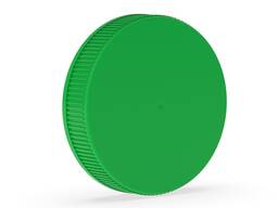 Кришка 58 мм без контрольного кільця з насічками зелена (00125)