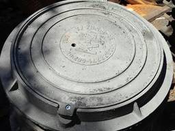 Крышка чугунная люка канализационного типа "ПЛ" (ИН)