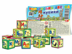 Детские развивающие кубики "Абетка" Colorplast, 9 кубиков в наборе (1-059)