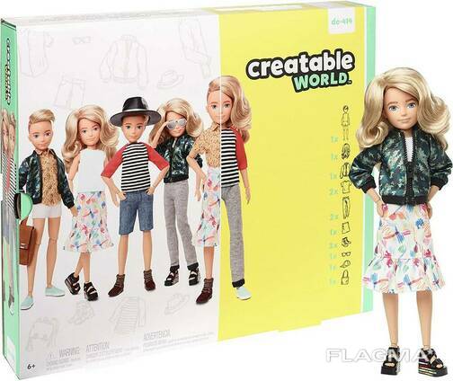 Creatable World Deluxe Character Kit GGG54 - Bambola Personalizzabile Ufficiale - Nuova