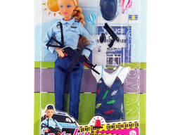 Кукла с нарядом DEFA Bambi 29 см, полиция, платье (Синий) (8388-BF(Blue))