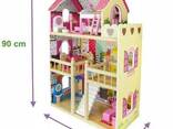 Кукольный деревянный домик «Вилла Валетта» + подсветка + 2 куклы, 3 этажа с мебелью и. .. - фото 3