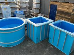 Купіль для лазні кругла 2200 л монтаж по Україні