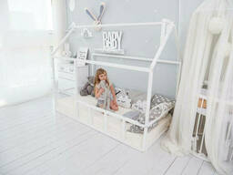 Купити дитяче ліжечко будиночок білу в Україні