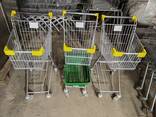 Купівельні візки бу, візок для покупця б у, торгові візки під кошики б у, візок два яруси - фото 3