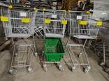 Купівельні візки бу, візок для покупця б у, торгові візки під кошики б у, візок два яруси - фото 4