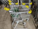Купівельні візки бу, візок для покупця б у, торгові візки під кошики б у, візок два яруси - фото 9