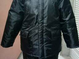 Куртка рабочая зимняя "Аляска" цвет черный, плащевая ткань