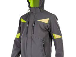 Куртка робоча утеплена софтшелл, колір синій