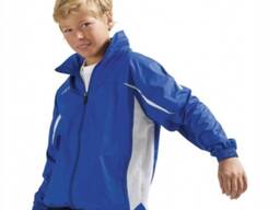 Куртка спортивна дитяча SOL'S Dynamo kids, колір синій/білий