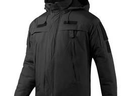Куртка теплая тактическая Черная, размер 46
