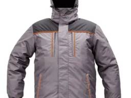 Куртка утеплена колір сірий