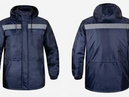 Куртка утеплена, колір темно-синій