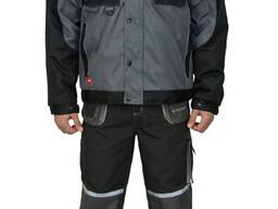 Куртка утепленная 'Райдер', цвет серый черный