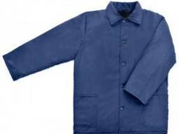 Куртка ватная рабочая утепленная синяя, ткань гретта влагоот