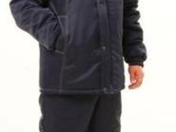 Куртка зимняя «СТО» (тёмно-синий с вставками электрик)