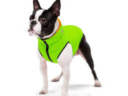 Курточка для собак AiryVest Двусторонняя М 47 cалатово-черная