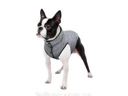 Курточка для собак Waudog Clothes Светоотражающая L65 В 87-90 см С 60-65 см Серый