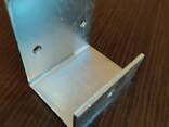Куточок кріпильний П образний 65х35х17х50х2 сталевий загиб - фото 1
