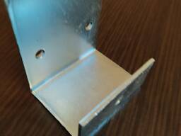 Куточок кріпильний П образний 65х35х17х50х2 сталевий загиб