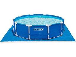 Квадратная подстилка для бассейнов Intex 28048 размер 472х472см