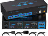 Vpfct KVM-переключатель на 2 мониторы с 2 ПК USB 3.0 HDMI-совместимый  , VP-SW222 - фото 3