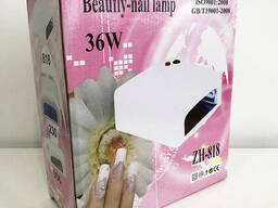 Лампа для манікюру із таймером ZH-818. Колір: рожевий