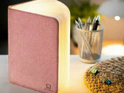 Лампа книга Gingko Large Urban Ночник блокнот 400 лм (Розовый)