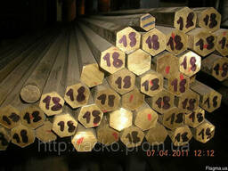 Латунный шестигранник ЛС59-1 прес ф 6, 8, 14, 16, 20, 26, 34