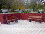 Лавочка "Лісник", бетонна, вулична L1450*b400*h700 - фото 2